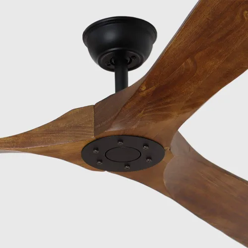 Miniatura 7 de Ventilador de techo para exteriores de 70 pulgadas, control remoto sin luces, 3 aspas de madera de balsa, motor CC reversible de eficiencia
