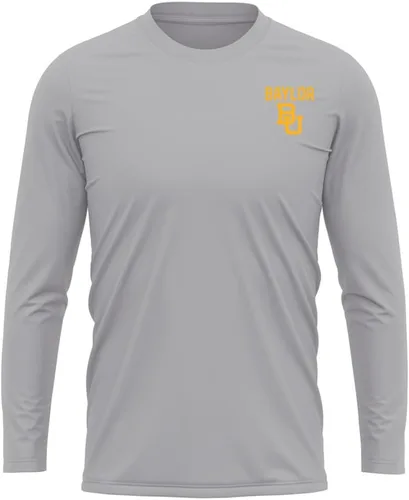 Miniatura 234 de Camisa deportiva de manga larga oficial de la NCAA Collegiate para hombre, con logotipo en el pecho izquierdo, colección Athletic Heather