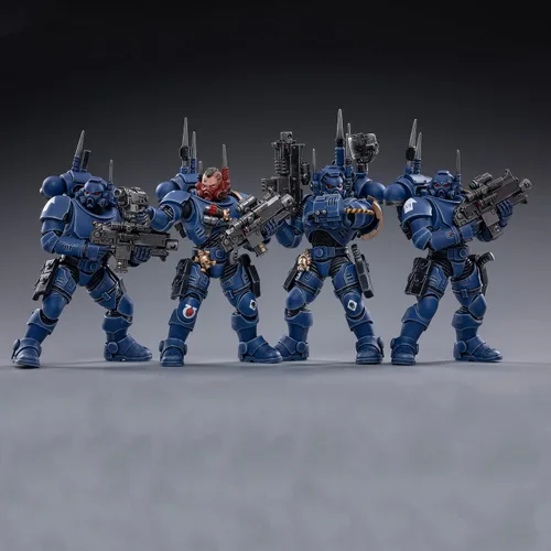 Miniatura 30 de Pipigirl Figuras de acción de soldado de licencia genuina 1/18, kits de modelos de guerrero extremo militar militar de 4 pulgadas Ultramarino