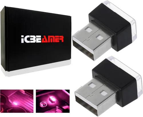 Miniatura 30 de ICBEAMER Smart USB 1-Paquete (Azul) Luz de Noche LED Automática Plug-in Miniatura para Coche, Van, Pickup, Camión, Interior, Maletero, Iluminación