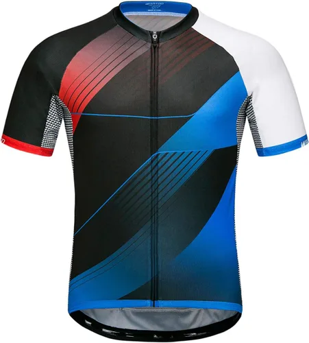 Miniatura 3 de wantdo Camisetas de ciclismo para hombre, camisetas de ciclismo de montaña MTB Jersey de manga corta Camisetas de ciclismo transpirable de secado