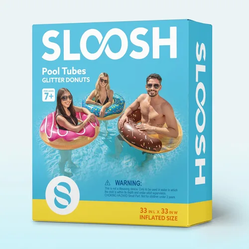 Miniatura 9 de JOYIN Flotador de piscina con purpurina de 32.5 pulgadas (paquete de 3), divertidos juguetes de tubo para fiestas en la piscina y suministros