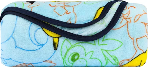 Miniatura 6 de Franco Ropa de cama para niños Manta decorativa de felpa súper suave, 62 x 90 pulgadas, Pokémon Multicolor