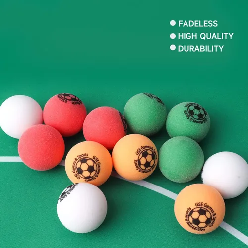 Miniatura 2 de GSE Games & Sports Expert Tamaño reglamentario 1.365 pulgadas de repuesto de futbolín, pelotas de fútbol oficiales de mesa de torneo, accesorios