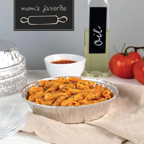 Miniatura 7 de PLASTICPRO - Sartén redonda de aluminio desechable de 7 pulgadas, apta para congelador y horno - Para hornear, cocinar, almacenamiento, asar