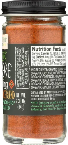 Miniatura 7 de Frontier Organic Seasoning, Berbere, 2.3 onzas