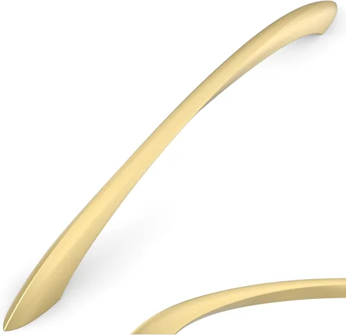 Miniatura 14 de Amerdeco - Paquete de 10 tiradores de gabinete dorados cepillados de 3 pulgadas (76mm) con orificio central, herrajes dorados para cocina, tiradores