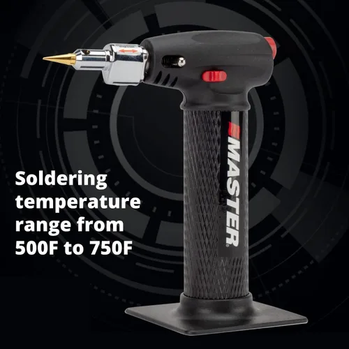 Miniatura 3 de Master Appliance MT-80K Kit de micro antorcha de butano [antorcha de butano, herramienta de calor sin llama, soldador y cuchillo caliente] de mano