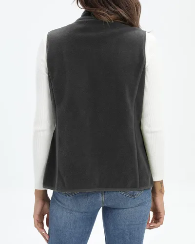 Miniatura 7 de Xeoxarel Chaleco de forro polar para mujer con 6 bolsillos (XS-2XL)