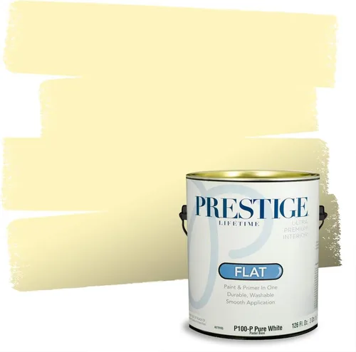 Miniatura 172 de PRESTIGE Pinturas Pintura Exterior e Imprimación En Uno, 1 Galón, Satinado, Pareja Comparable de Benjamin Moore* Amarillo* 320BM-PCM