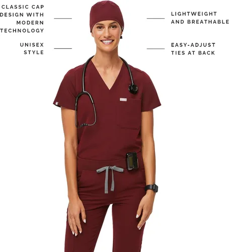 Miniatura 2 de FIGS Gorra médica unisex moderna y clásica, forro supersuave, ligera, transpirable, antideslizante
