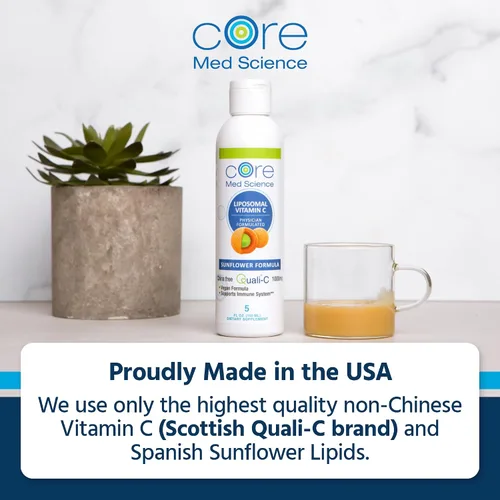 Miniatura 7 de Optimizado liposomal con vitamina C de 0.035 oz Vitamina C "Quali-C" (libre de china), la más alta absorción, fórmula física, soporte inmune, sin