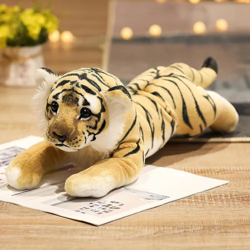 Miniatura 13 de Black Panther - Animal de peluche de jaguar de 15 pulgadas, linda almohada de felpa de pantera negra realista, juguete de peluche de pantera