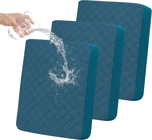 Miniatura 27 de Easy-Going Fundas de Cojines de Sofá Impermeables, Fundas Antideslizantes a Prueba de Fugas para Asientos de Sofá, Protector de Muebles Acolchado