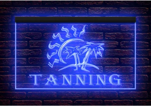 Miniatura 9 de 160027 Letrero de neón con luz LED para salón de belleza de bronceado (12 x 8 pulgadas, 16 colores por control remoto)