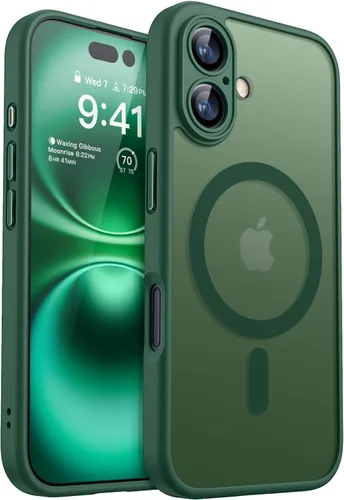 Miniatura 77 de CANSHN Funda magnética compatible con iPhone 17 Pro, mejorada [protección completa de la cámara] [compatible con Magsafe] [mate translúcido] funda