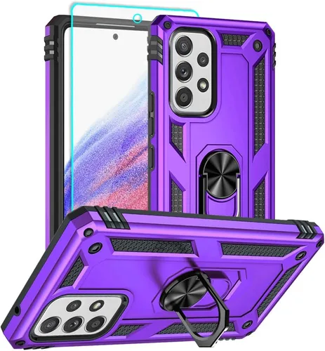 Funda para Samsung A53 5G, Galaxy A53 5G con protector de pantalla HD, [grado militar probada en caídas desde 16 pies], funda protectora de teléfono