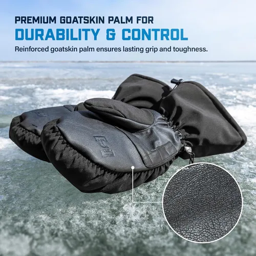 Miniatura 5 de ICEARMOR Extreme Mitts – Waterproof Insulated Ice Fishing Mittens - Thinsulate, Reinforced Palm Cold-Weather Protection