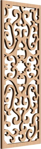 Miniatura 13 de Smithfield Paneles de pared decorativos de madera con calado, 13 3/8 pulgadas de ancho x 34 3/8 pulgadas de alto x 3/8 de alto, roble rojo rojo