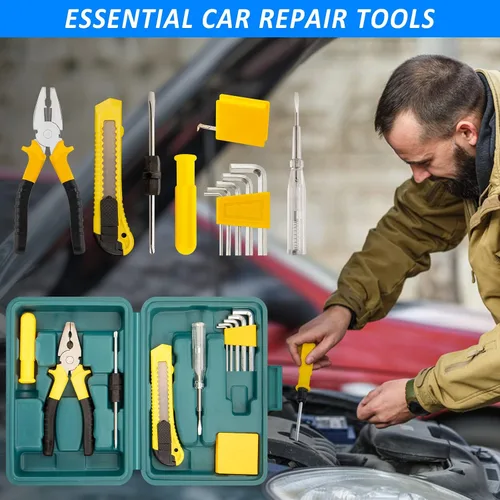 Miniatura 4 de Kit de emergencia en carretera para automóvil, 86 piezas, kit de asistencia lateral de seguridad para viajeros de invierno, kit esencial