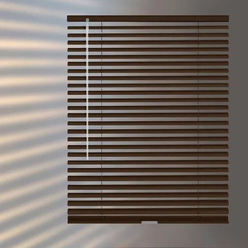 Miniatura 8 de Minipersianas de aluminio para ventanas sin cordones, persianas horizontales para ventanas para ajuste de luz, persianas venecianas de metal