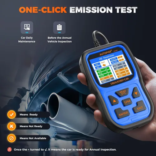 Miniatura 5 de AUTOPHIX Escáner OM126P+ OBD2, lector de código de luz de verificación del motor, escáner de código de automóvil para diagnóstico automotriz, leer