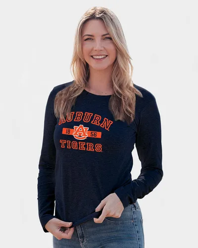 Miniatura 9 de Blue 84 NCAA - Camiseta de manga larga con licencia oficial de la NCAA para mujer, color del equipo atlético