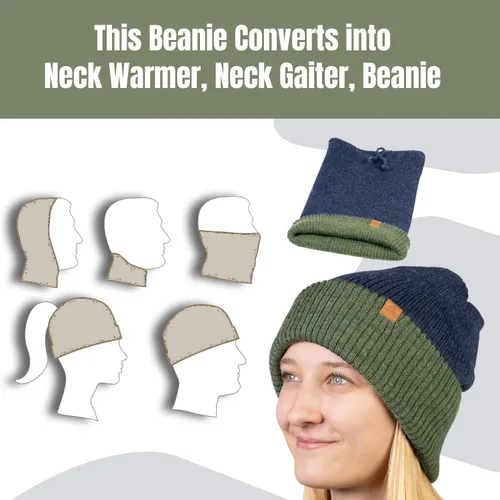 Miniatura 12 de Baby Alpaca Neck Warmer, Unisex Winter Warmer Hat, Neck Gaiter Scarf