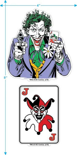 Miniatura 3 de Popfunk Classic The Joker Supervillain T Shirt & Stickers