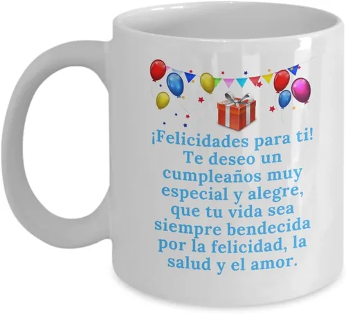 Miniatura 5 de Taza de regalo de cumpleaños Feliz Cumple regalos Sorpresa para novio oh novia Feliz cumpleaños decoraciones para hermano hermana