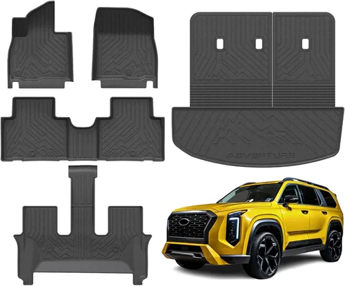 Miniatura 25 de KUST Alfombrillas de suelo personalizadas para Nissan Titan 2017-2024/Nissan Titan XD Crew Cab 2016-2024