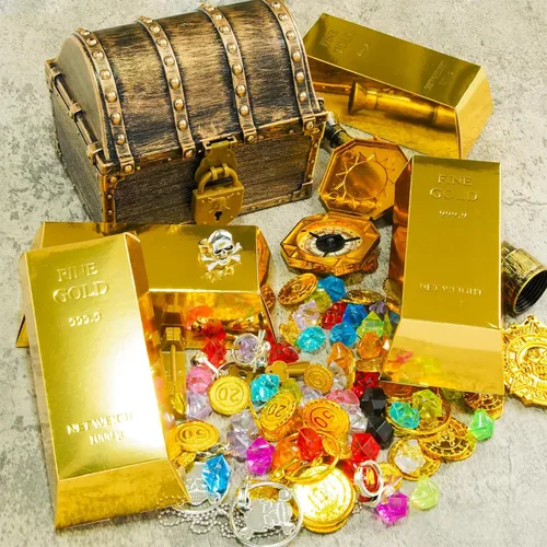 Miniatura 7 de UnicoPak Paquete de 30 cajas de regalo de fiesta de barra dorada, cajas de regalo doradas de papel de aluminio simulado, cajas de dulces decoradas