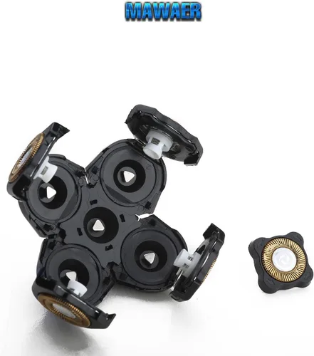Miniatura 5 de 3 piezas universales de 5 cuchillas compatibles con la afeitadora Freedom Gold, cabezales de repuesto para afeitadora de cabeza
