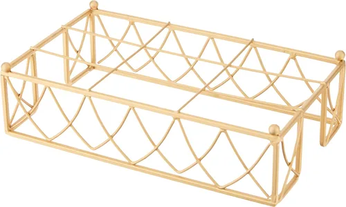Boston International - BID176 Boston International Arch Design - Servilletero para toallas de invitados, 9 x 5.25 pulgadas, dorado mate