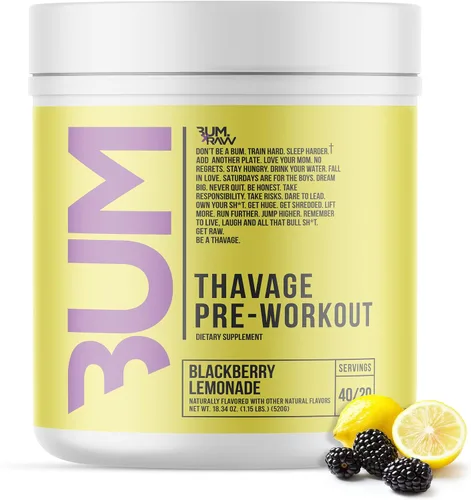 Miniatura 13 de RAW Polvo Pre Entrenamiento, Thavage (Fruta del Dragón) - Suplemento Nutricional Deportivo de Chris Bumstead para Hombres y Mujeres - Cbum Pre