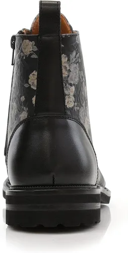 Miniatura 4 de Polar Fox Brooke MPX806061 - Botas Chukka de lana y cuero con cordones y cierre de cremallera