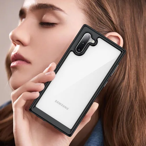 Miniatura 7 de Funda para Samsung Galaxy Note 10 [360 parachoques de goma completa y cubierta trasera transparente de PC] a prueba de golpes dura ultrafina funda