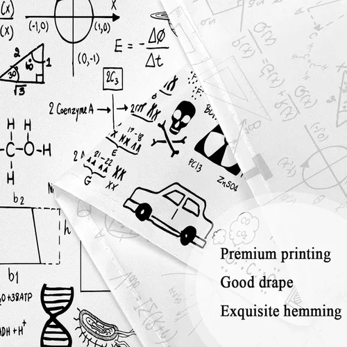 Miniatura 5 de SAOLUIS Tapiz de matemáticas, arte de pared educativo, tapiz blanco y negro para colgar en la pared para dormitorio, sala de estar, decoración