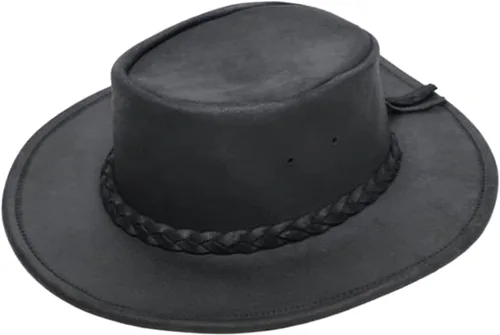 Miniatura 10 de Minnetonka Sombrero plegable unisex – Sombrero de vaquero de ala plana con diseño plegable portátil y ala reforzada