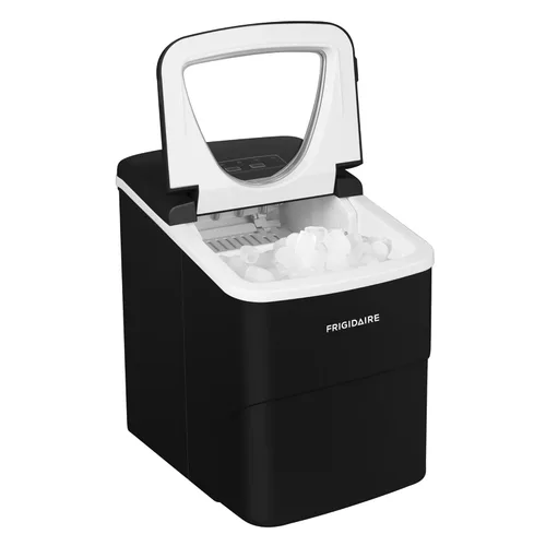 Miniatura 7 de Frigidaire, Máquina de hielo compacta portátil de 26 libras, máquina para hacer hielo, negro, blanco, mediano