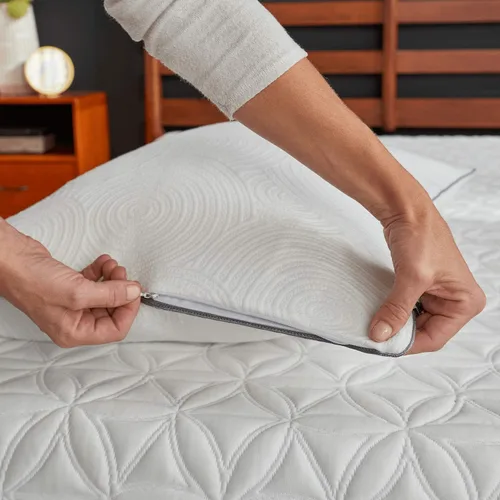 Miniatura 6 de Tempur-Pedic Cloud Breeze - Almohada de enfriamiento doble (King) y protector de almohada TEMPUR-Protect (King)