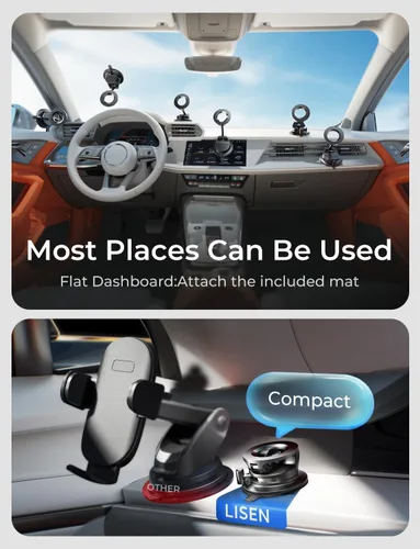 Miniatura 3 de LISEN Magsafe - Soporte de teléfono magnético para aspiradora de automóvil, accesorios de teléfono para mujeres, hombres, jeep, BMW, kits de regalo