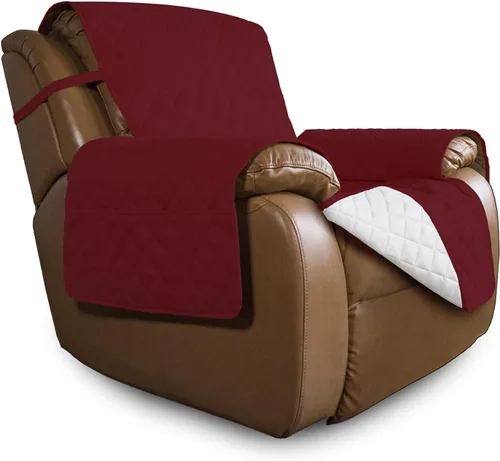 Miniatura 256 de Easy-Going - Funda para sofá, futón y sillón sin reposabrazos, reversible, resistente al agua, para mascotas y niños (azul oscuro/azul claro)