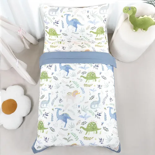 Miniatura 18 de Pea Pod Juego de ropa de cama de muselina para niños pequeños arcoíris de 3 piezas - Ropa de cama suave y transpirable para cuna con sábana