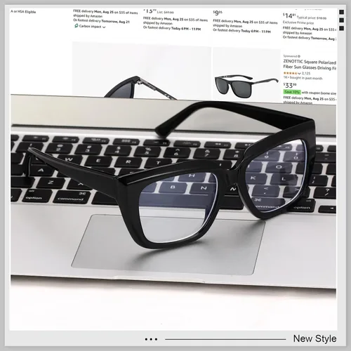 Miniatura 5 de Square Blue Light Blocking Glasses for Women Men Retro Style Computer TV Eyeglasses