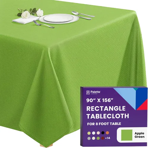 Miniatura 54 de Gee Di Moda - Mantel rectangular de 60 x 84 pulgadas – Mantel rectangular de poliéster lavable para mesa de 5 pies