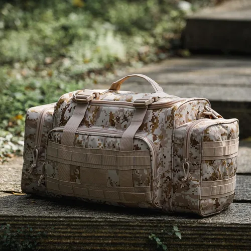 Miniatura 2 de AB Tactical Series Duffle Bag Gym Travel Senderismo y Trekking Bolsa de deportes Bolsa de caza y pesca, Desert Digi Camuflaje 2, Bolsa de lona
