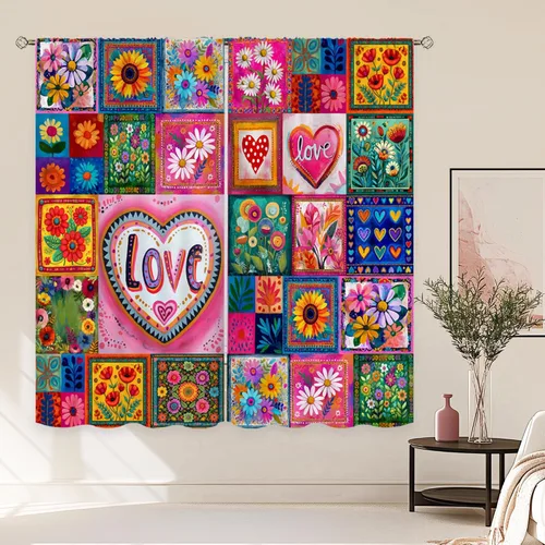 Miniatura 10 de Cortinas rústicas de cocina con girasoles de 27.5 pulgadas de ancho x 39 pulgadas de alto, bolsillo para cortinero, diseño de flores de búfalo