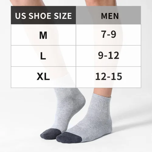 Miniatura 2 de CS CELERSPORT Paquete de 6 calcetines tobilleros para hombre con cojín para correr