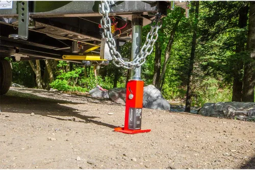 Miniatura 6 de Southwest Wheel 2,000 libras. Top Wind RAM A-Frame Trailer Jack w/6" Flip Foot